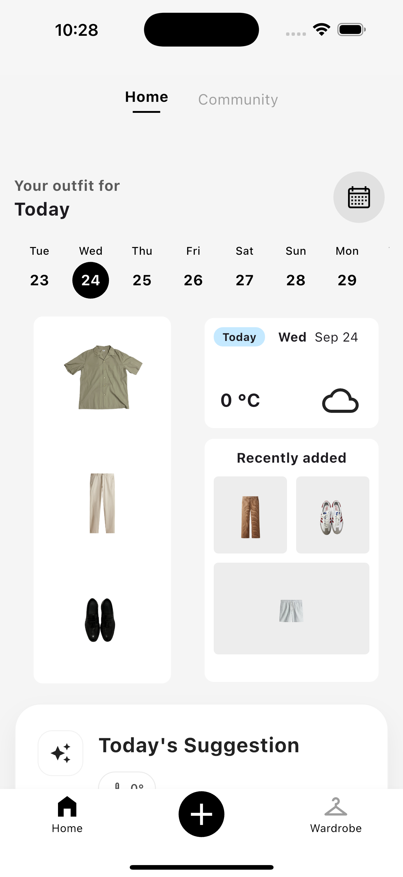 Daily outfit feed inside the Styli mobile app